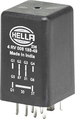 HELLA 4RV 008 188-491 - Блок управления, реле, система накаливания parts5.com