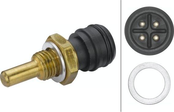 HELLA 6PT 009 107-841 - Датчик, температура охлаждающей жидкости parts5.com