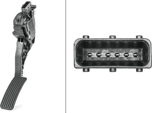 HELLA 6PV 009 765-721 - Датчик, положение педали акселератора parts5.com