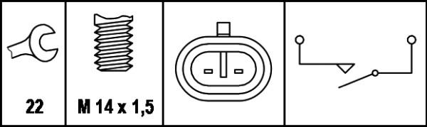 HELLA 6ZF 008 621-011 - Датчик, переключатель, фара заднего хода parts5.com