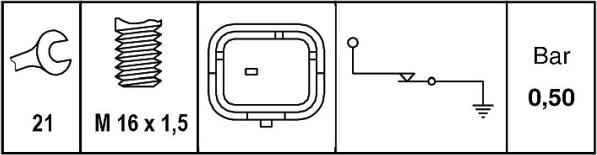 HELLA 6ZL 009 600-041 - Датчик, давление масла parts5.com