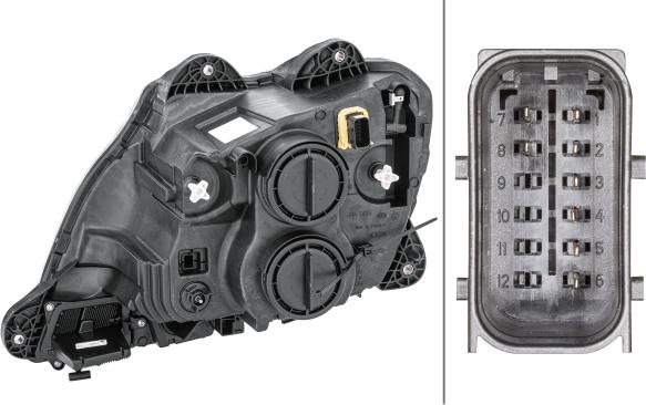 HELLA 1ED 010 116-521 - Основная фара parts5.com