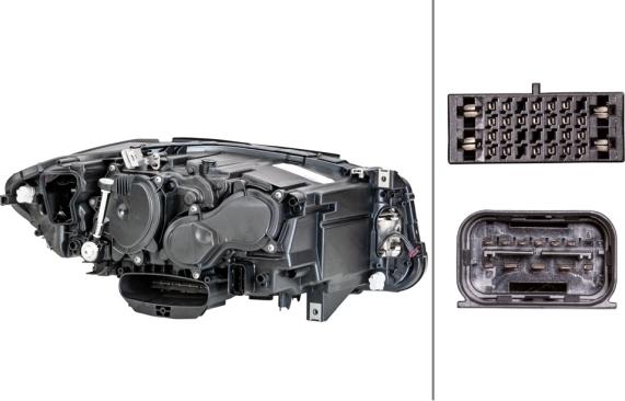 HELLA 1EX 011 072-911 - Основная фара parts5.com