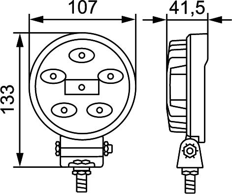 HELLA 1G0 357 108-012 - Фара рабочего освещения parts5.com