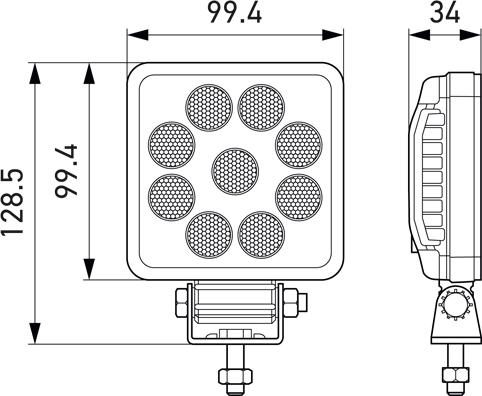 HELLA 1GA 357 114-002 - Фара рабочего освещения parts5.com