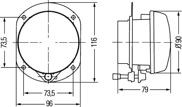 HELLA 1N0 009 295-041 - Противотуманная фара parts5.com