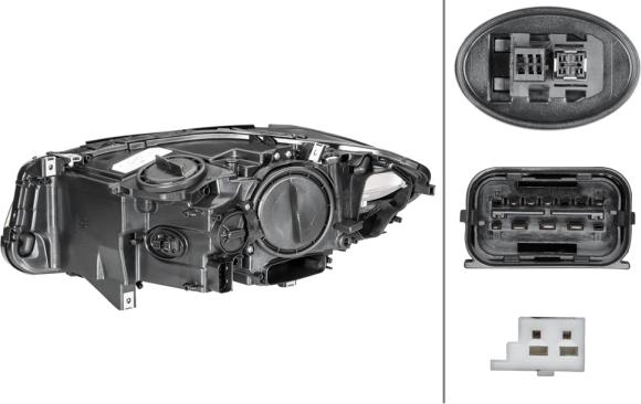 HELLA 1ZS 010 131-621 - Основная фара parts5.com