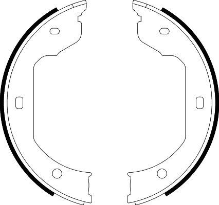 HELLA 8DA 355 050-471 - Комплект тормозов, ручник, парковка parts5.com