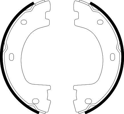 HELLA 8DA 355 050-071 - Комплект тормозов, ручник, парковка parts5.com