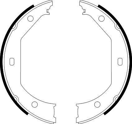 HELLA 8DA 355 050-381 - Комплект тормозов, ручник, парковка parts5.com