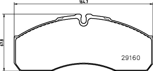 HELLA 8DB 355 005-401 - Тормозные колодки, дисковые, комплект parts5.com