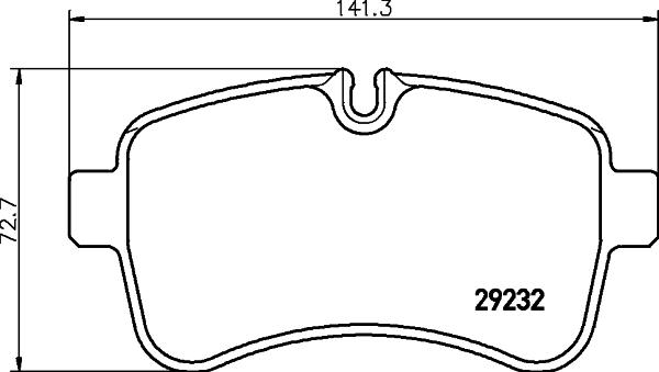 HELLA 8DB 355 005-551 - Тормозные колодки, дисковые, комплект parts5.com