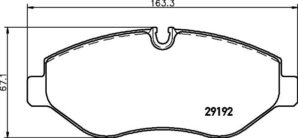 HELLA 8DB 355 005-521 - Тормозные колодки, дисковые, комплект parts5.com