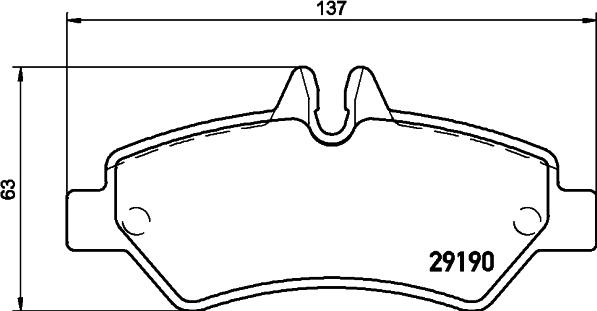 HELLA 8DB 355 005-351 - Тормозные колодки, дисковые, комплект parts5.com