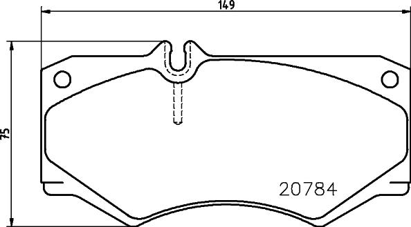 HELLA 8DB 355 006-061 - Тормозные колодки, дисковые, комплект parts5.com