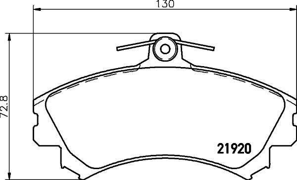 HELLA 8DB 355 006-701 - Тормозные колодки, дисковые, комплект parts5.com