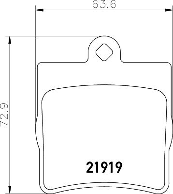 HELLA 8DB 355 008-461 - Тормозные колодки, дисковые, комплект parts5.com