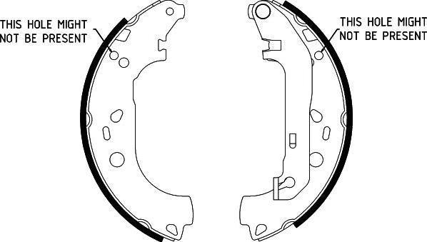 HELLA 8DB 355 002-731 - Комплект тормозных колодок, барабанные parts5.com