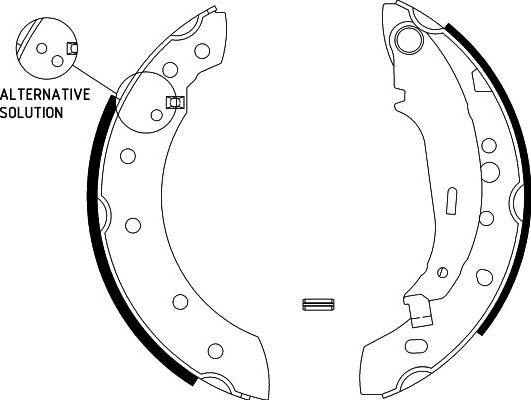 HELLA 8DB 355 002-771 - Комплект тормозных колодок, барабанные parts5.com