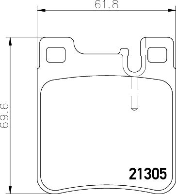 HELLA 8DB 355 007-581 - Тормозные колодки, дисковые, комплект parts5.com