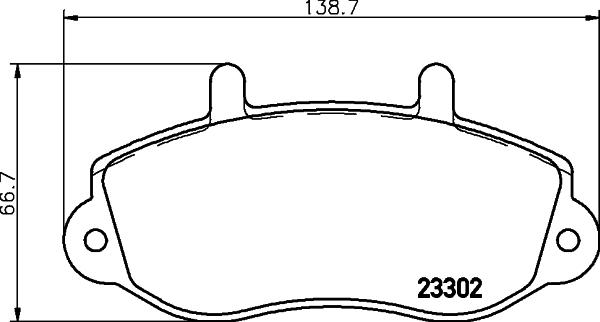 HELLA 8DB 355 019-321 - Тормозные колодки, дисковые, комплект parts5.com