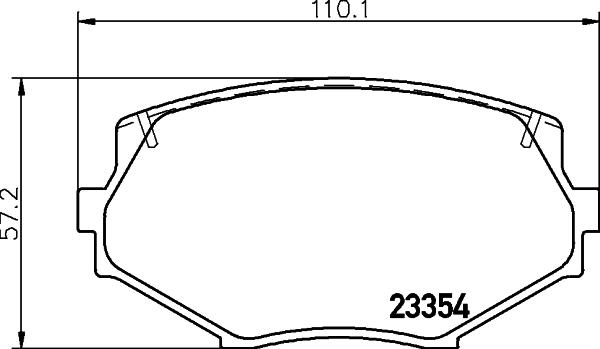 HELLA 8DB 355 016-861 - Тормозные колодки, дисковые, комплект parts5.com