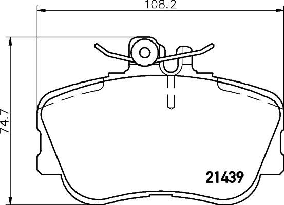 HELLA 8DB 355 018-041 - Тормозные колодки, дисковые, комплект parts5.com