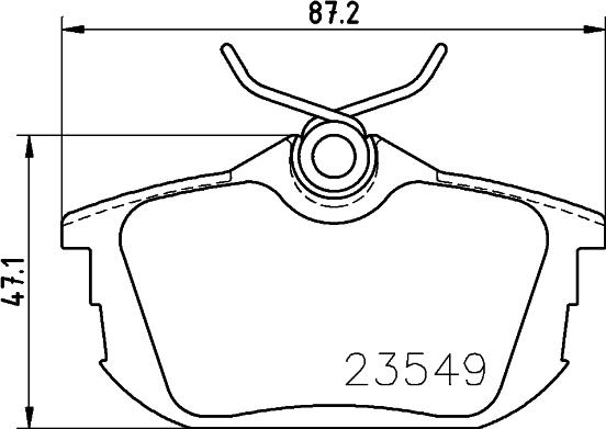 HELLA 8DB 355 018-271 - Тормозные колодки, дисковые, комплект parts5.com