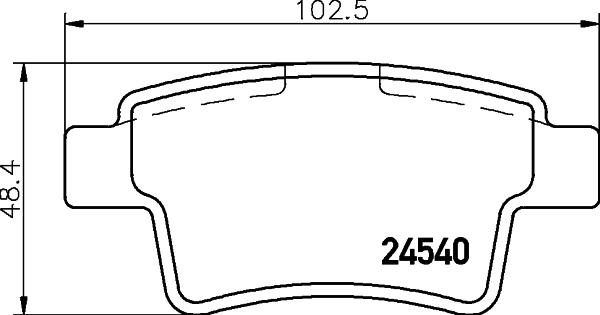 HELLA 8DB 355 013-361 - Тормозные колодки, дисковые, комплект parts5.com