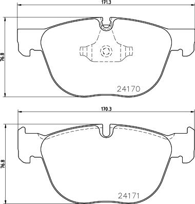 HELLA 8DB 355 012-541 - Тормозные колодки, дисковые, комплект parts5.com