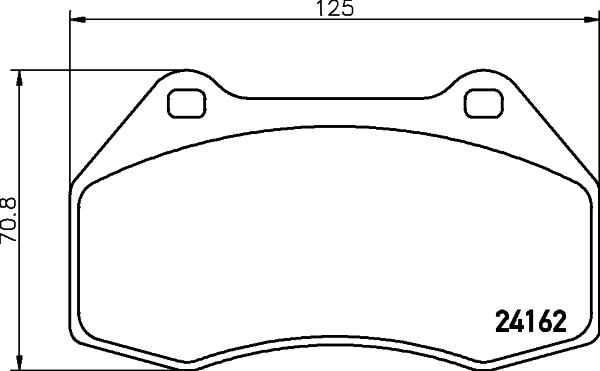 HELLA 8DB 355 012-151 - Тормозные колодки, дисковые, комплект parts5.com