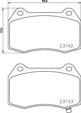 BMW 34116761254 - Тормозные колодки, дисковые, комплект parts5.com