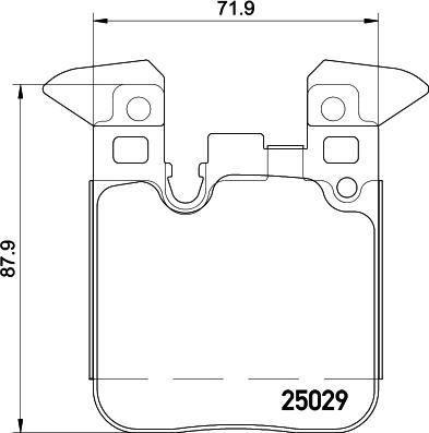 HELLA 8DB 355 021-341 - Тормозные колодки, дисковые, комплект parts5.com