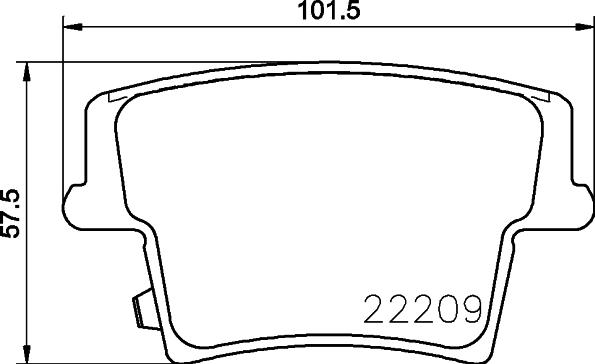 HELLA 8DB 355 023-101 - Тормозные колодки, дисковые, комплект parts5.com