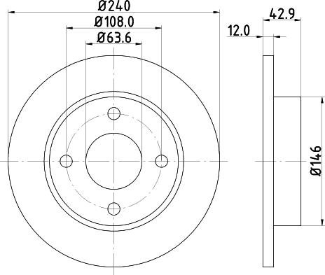 HELLA 8DD 355 104-631 - Тормозной диск parts5.com