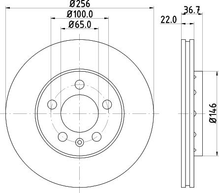 HELLA 8DD 355 127-291 - Тормозной диск parts5.com