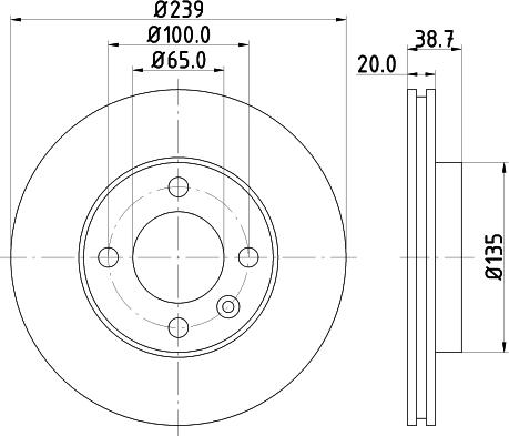 HELLA 8DD 355 100-191 - Тормозной диск parts5.com