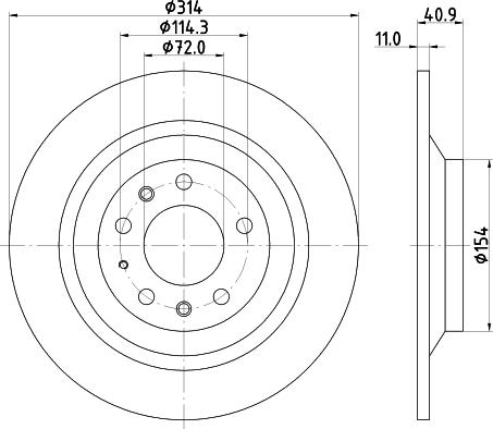 HELLA 8DD 355 114-501 - Тормозной диск parts5.com