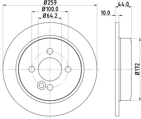 HELLA 8DD 355 115-261 - Тормозной диск parts5.com