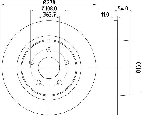 HELLA 8DD 355 110-291 - Тормозной диск parts5.com