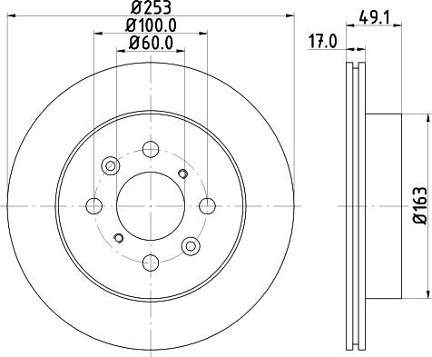 HELLA 8DD 355 111-591 - Тормозной диск parts5.com