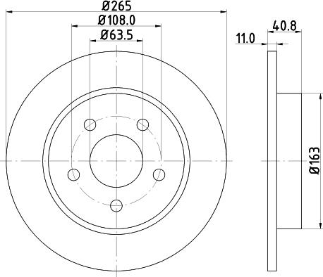 HELLA 8DD 355 111-381 - Тормозной диск parts5.com