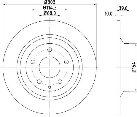 HELLA 8DD 355 118-541 - Тормозной диск parts5.com