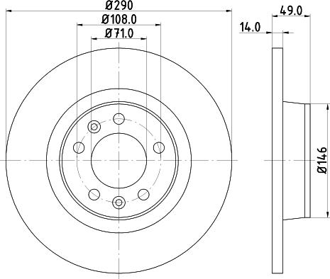 HELLA 8DD 355 113-681 - Тормозной диск parts5.com