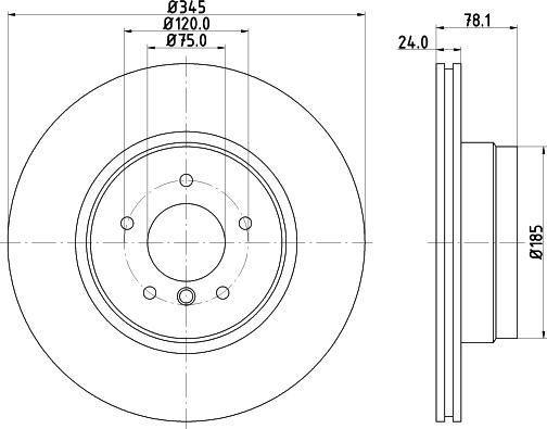 HELLA 8DD 355 117-761 - Тормозной диск parts5.com