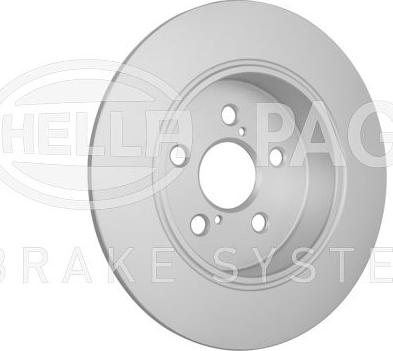 HELLA 8DD 355 134-411 - Тормозной диск parts5.com