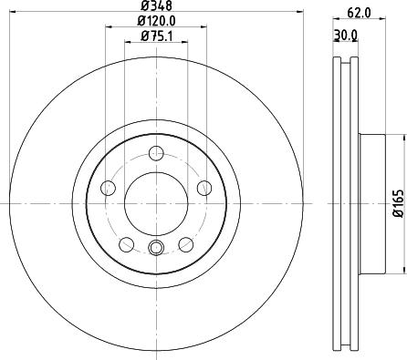 HELLA 8DD 355 129-301 - Тормозной диск parts5.com