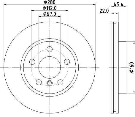 HELLA 8DD 355 123-481 - Тормозной диск parts5.com