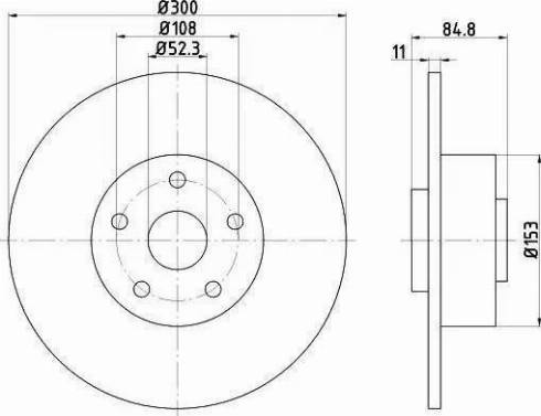 HELLA 8DD 355 113-871 - Тормозной диск parts5.com