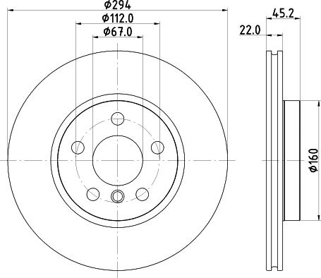 HELLA 8DD 355 122-651 - Тормозной диск parts5.com